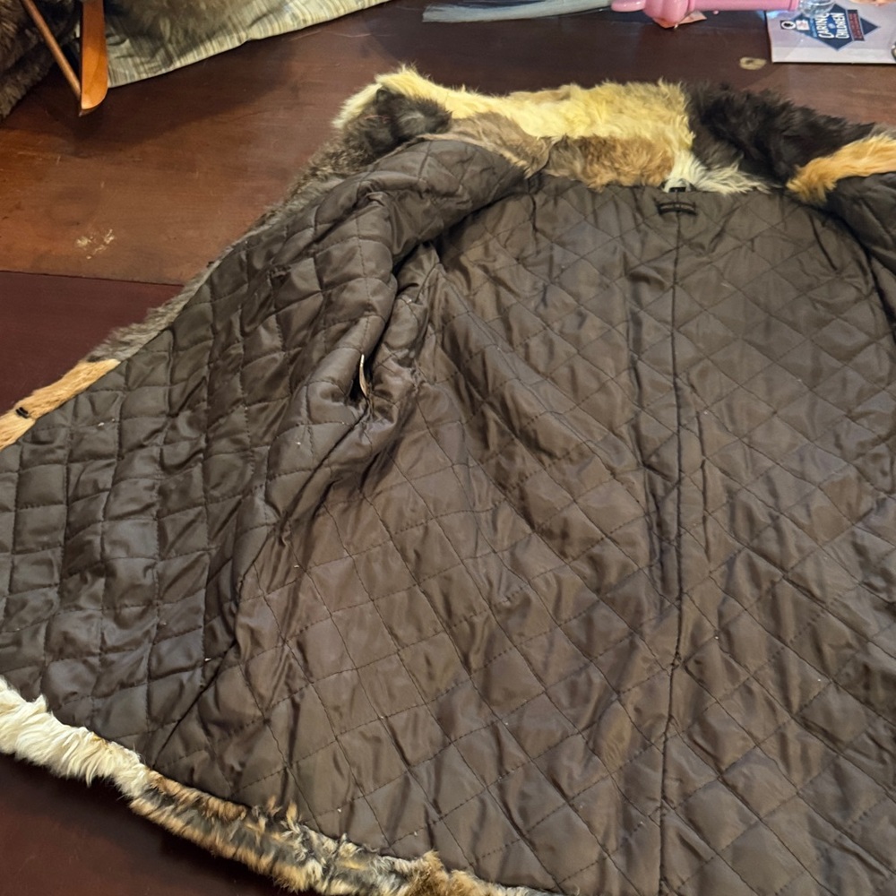 Vintage Patchwork Rabbit Fur Jacket - image 5